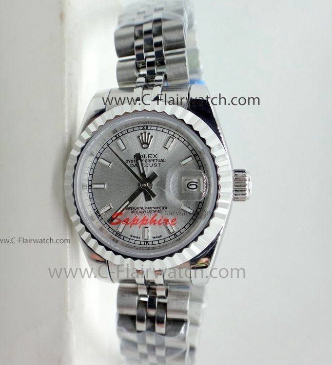 Buy Copy Rolex Datejust Jubilee 26mm Watch SS Silver Dial